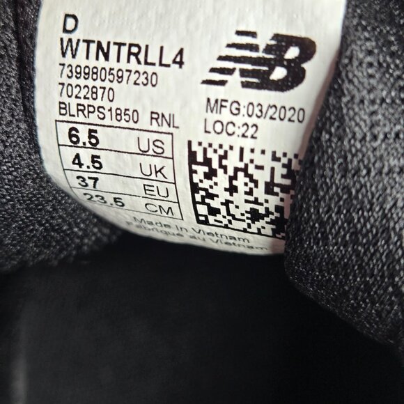 New Balance Women Trail V4 DynaSoft Blue Black Pink Sneakers Sz 6.5 WTNTRLL4 - Picture 10 of 10